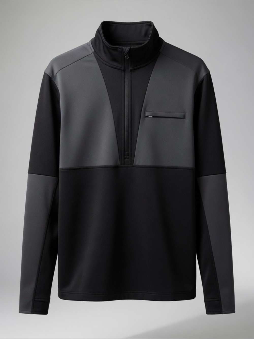 Alaskan Hardgear Duluth Trading Co. Men’s 1/4 Zip Pullover Jacket (L) Black/Gray